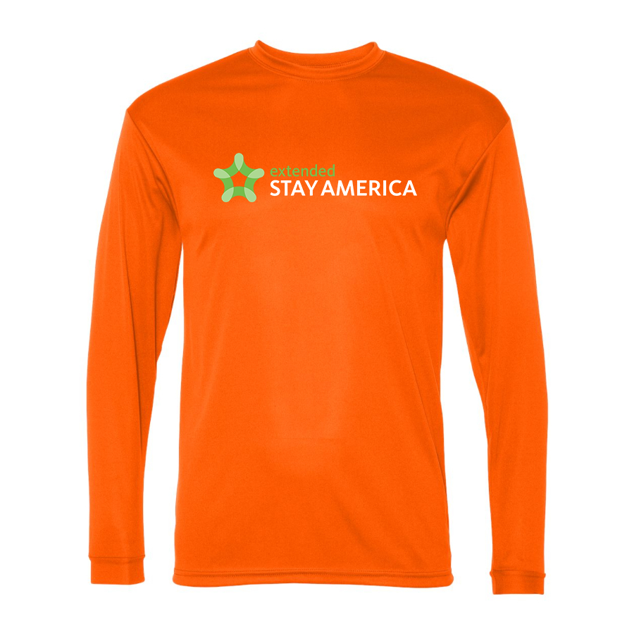 Men's  Extended Stay America  Polyester Long Sleeve T-Shirt